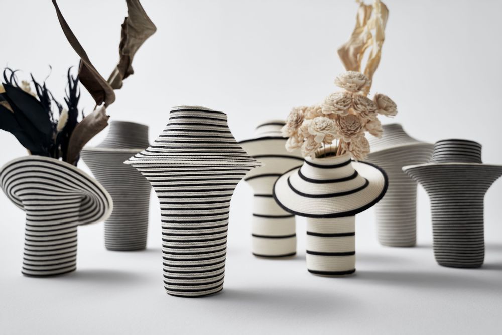Décorations florales - stripe stripe / art object and vase - MOBJE