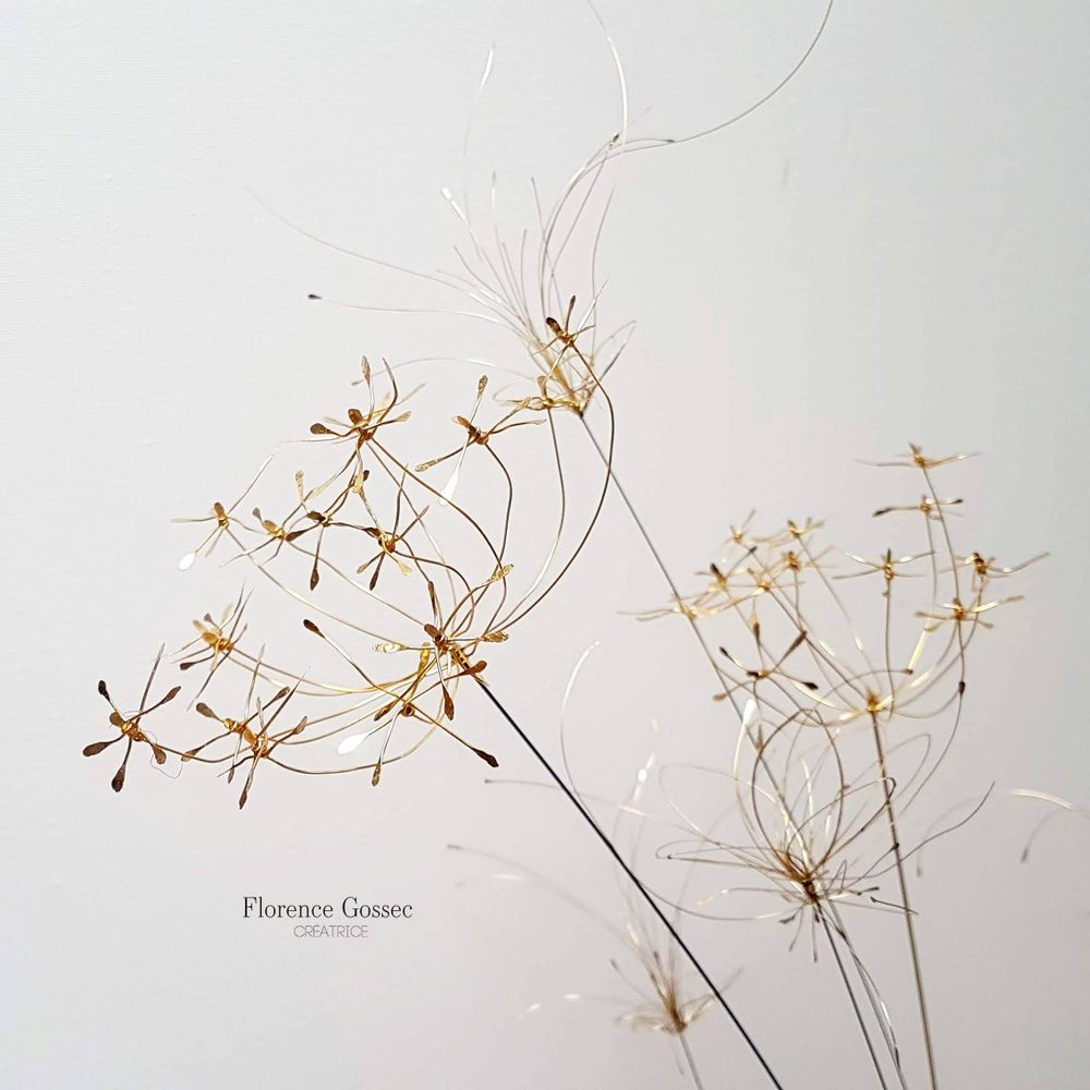 Artistic hardware - Brass bouquets - GASTON