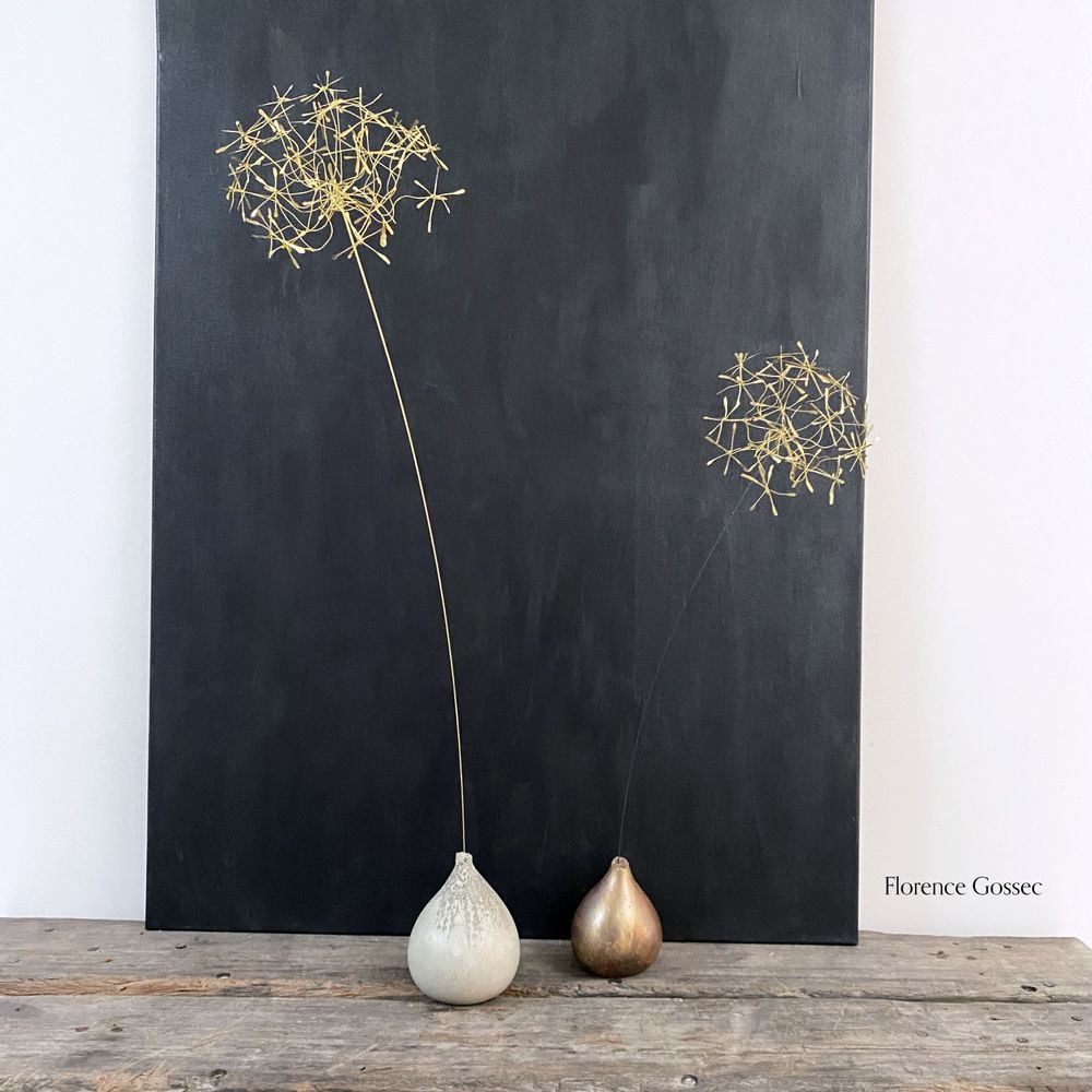 Artistic hardware - Brass bouquets - GASTON