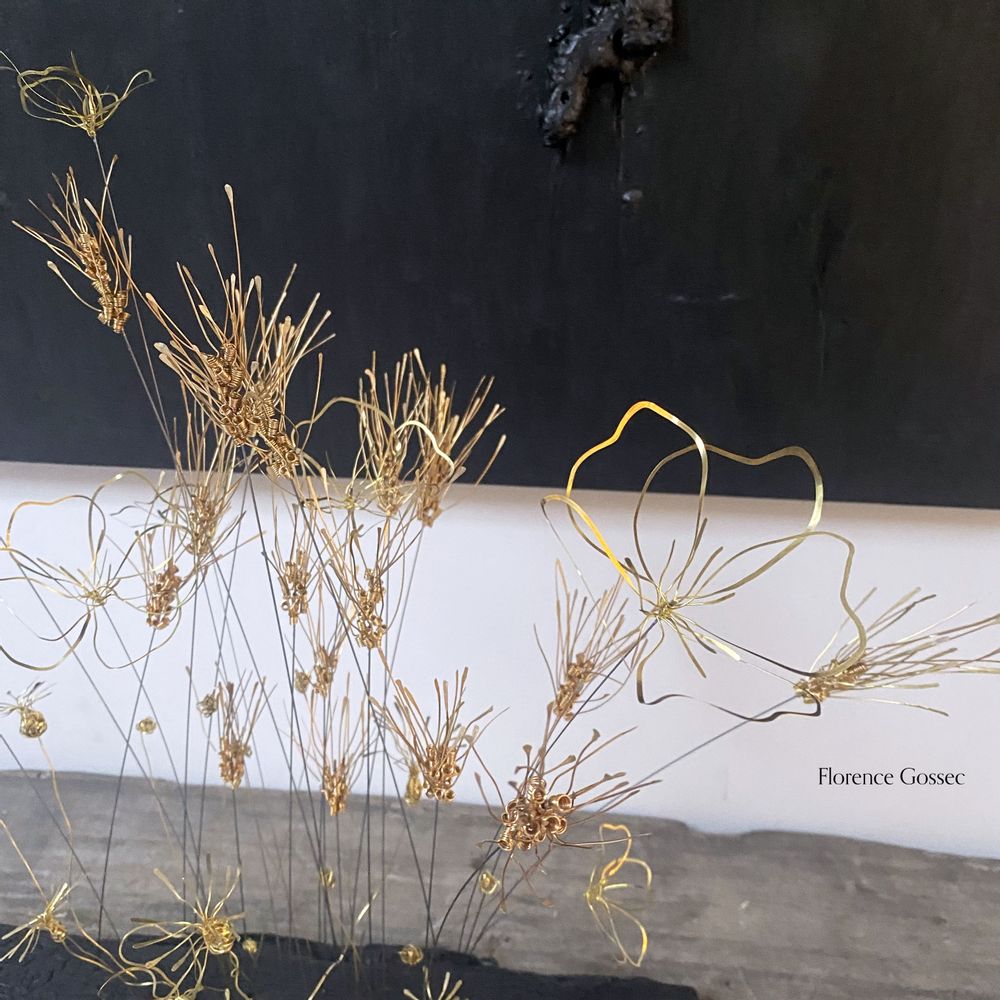 Artistic hardware - Brass bouquets - GASTON