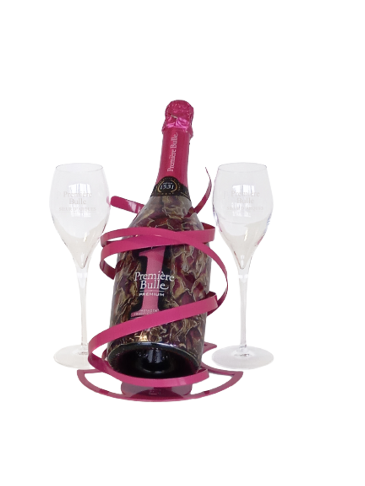 Objets de décoration - Porte-bouteille de champagne couleur FUCHSIA - NOE-LIE