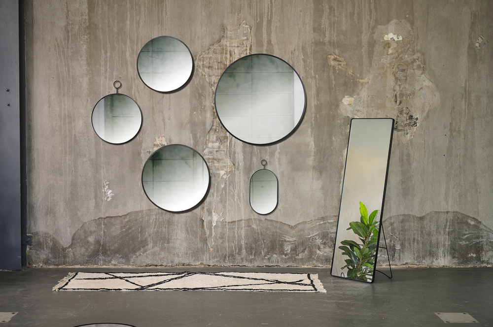Mirrors - Mirror 170x55 cm black/mirror - VILLA COLLECTION DENMARK