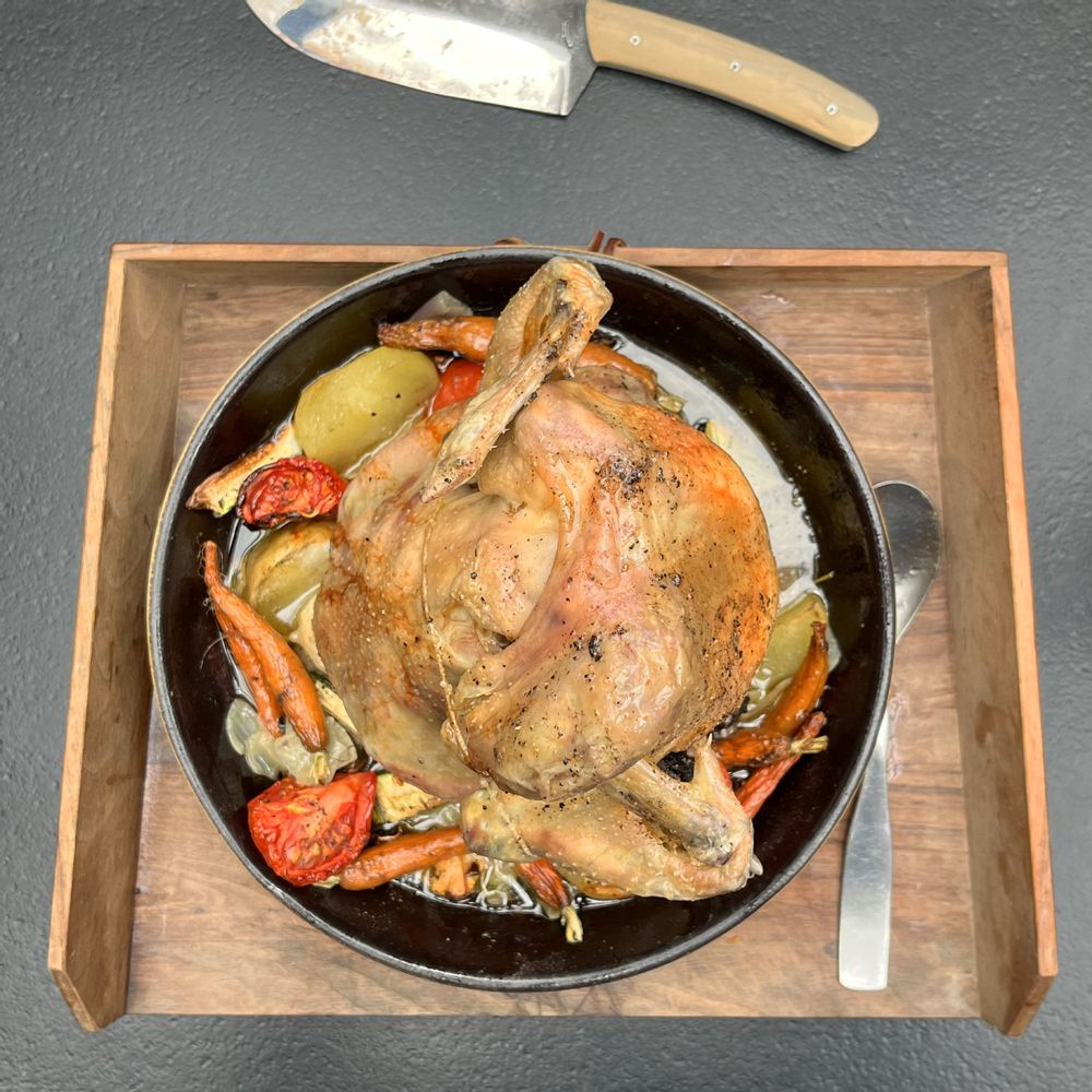 Platter and bowls - VERTICAL CHICKEN ROASTER - LA MALLE W. TROUSSEAU
