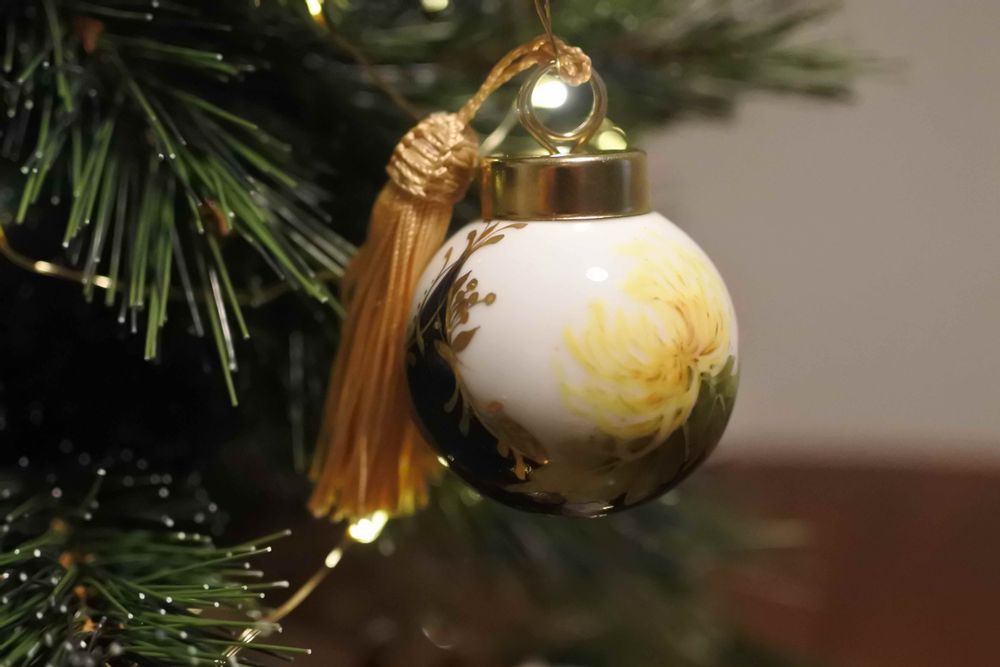 Guirlandes et boules de Noël - Décoration de Noël Jaune x Bleu foncé - YUKO KIKUCHI