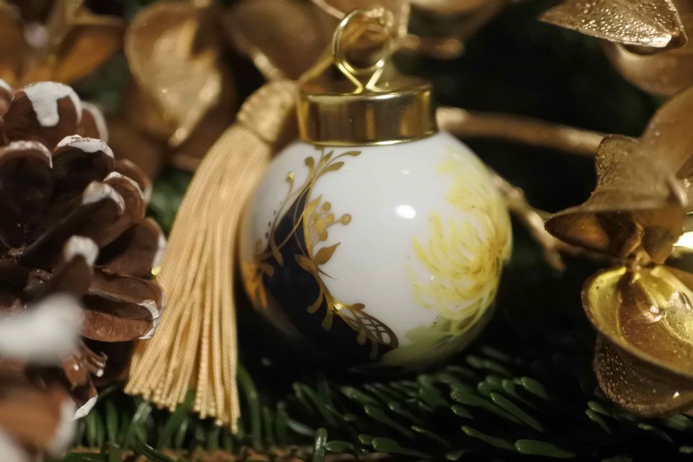 Guirlandes et boules de Noël - Décoration de Noël Jaune x Bleu foncé - YUKO KIKUCHI