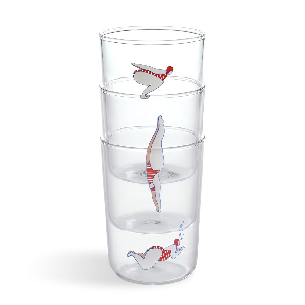Cadeaux - Deep dive - 3 verres à eau - PA DESIGN
