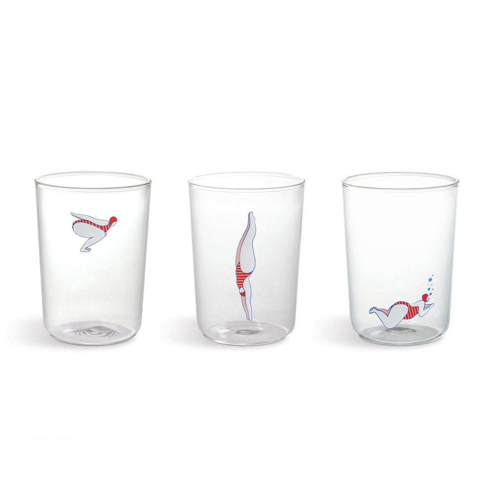 Cadeaux - Deep dive - 3 verres à eau - PA DESIGN