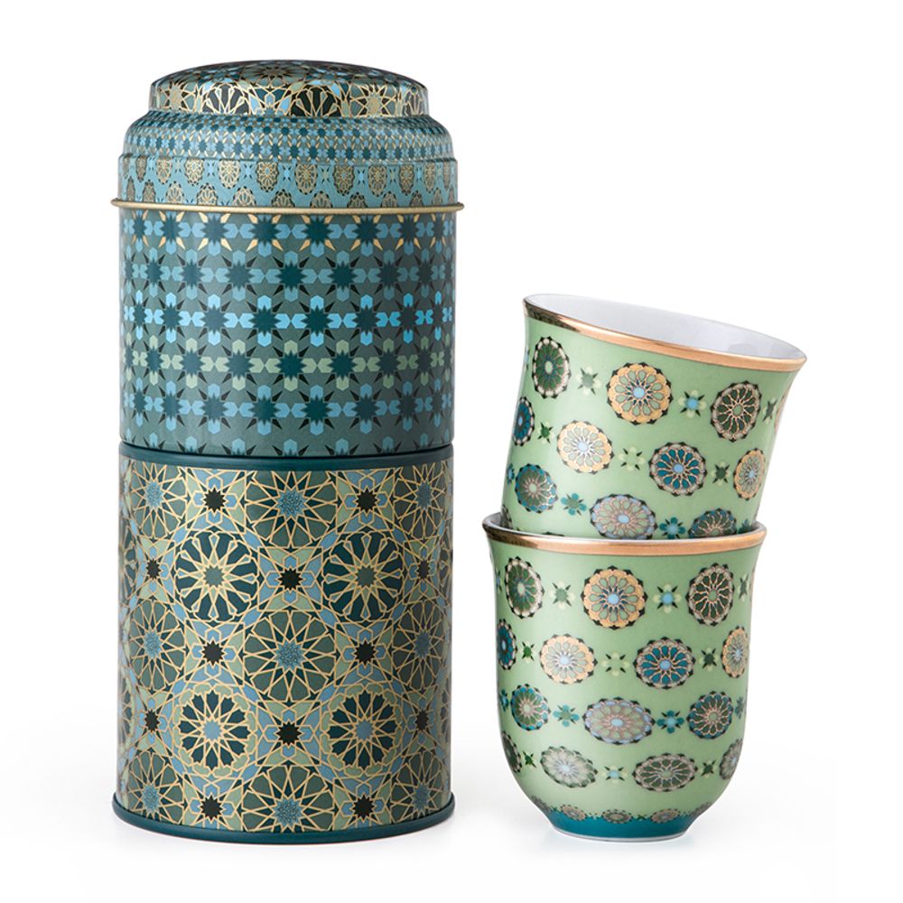 Cadeaux - Boite et tasse en métal - IMAGES D'ORIENT