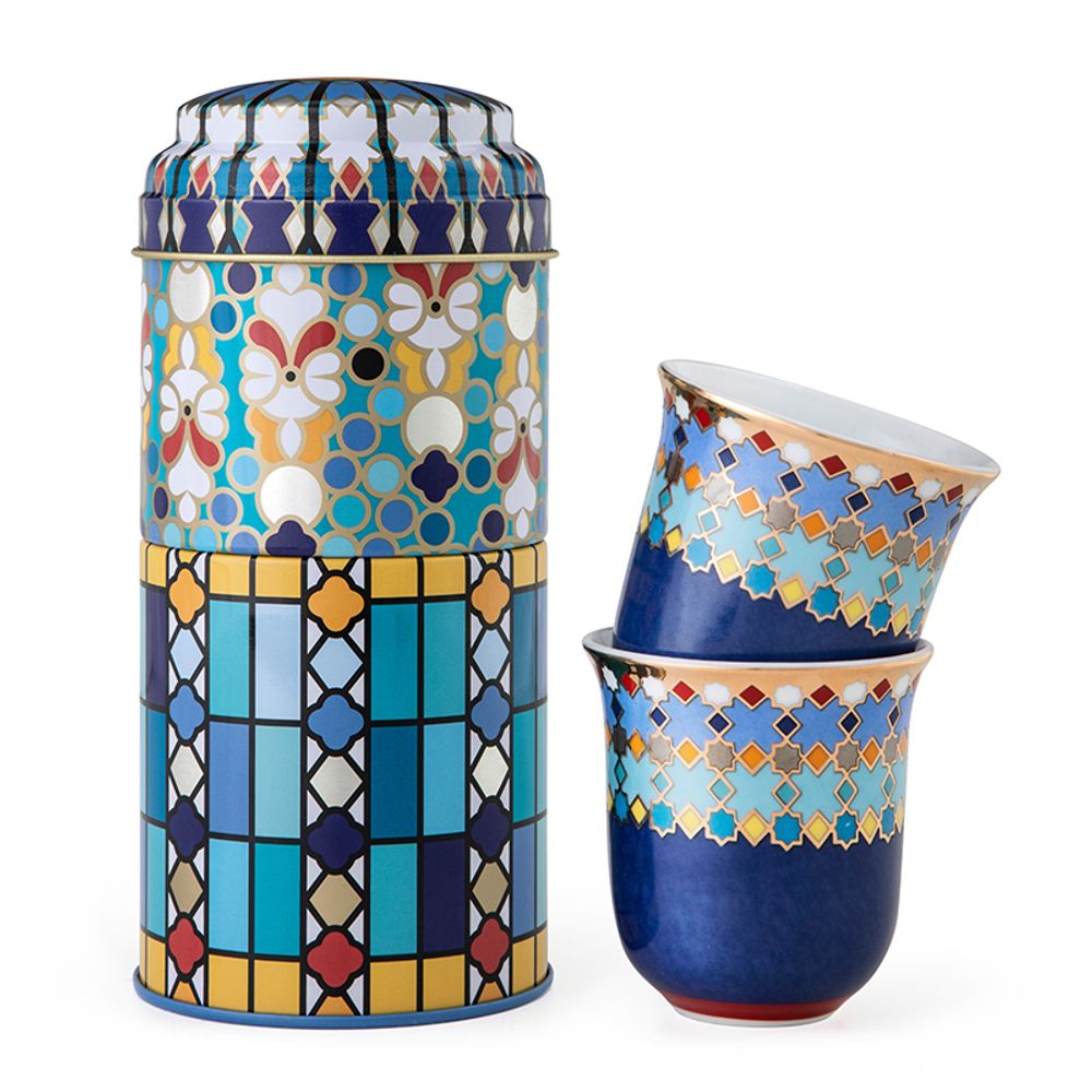 Cadeaux - Boite et tasse en métal - IMAGES D'ORIENT