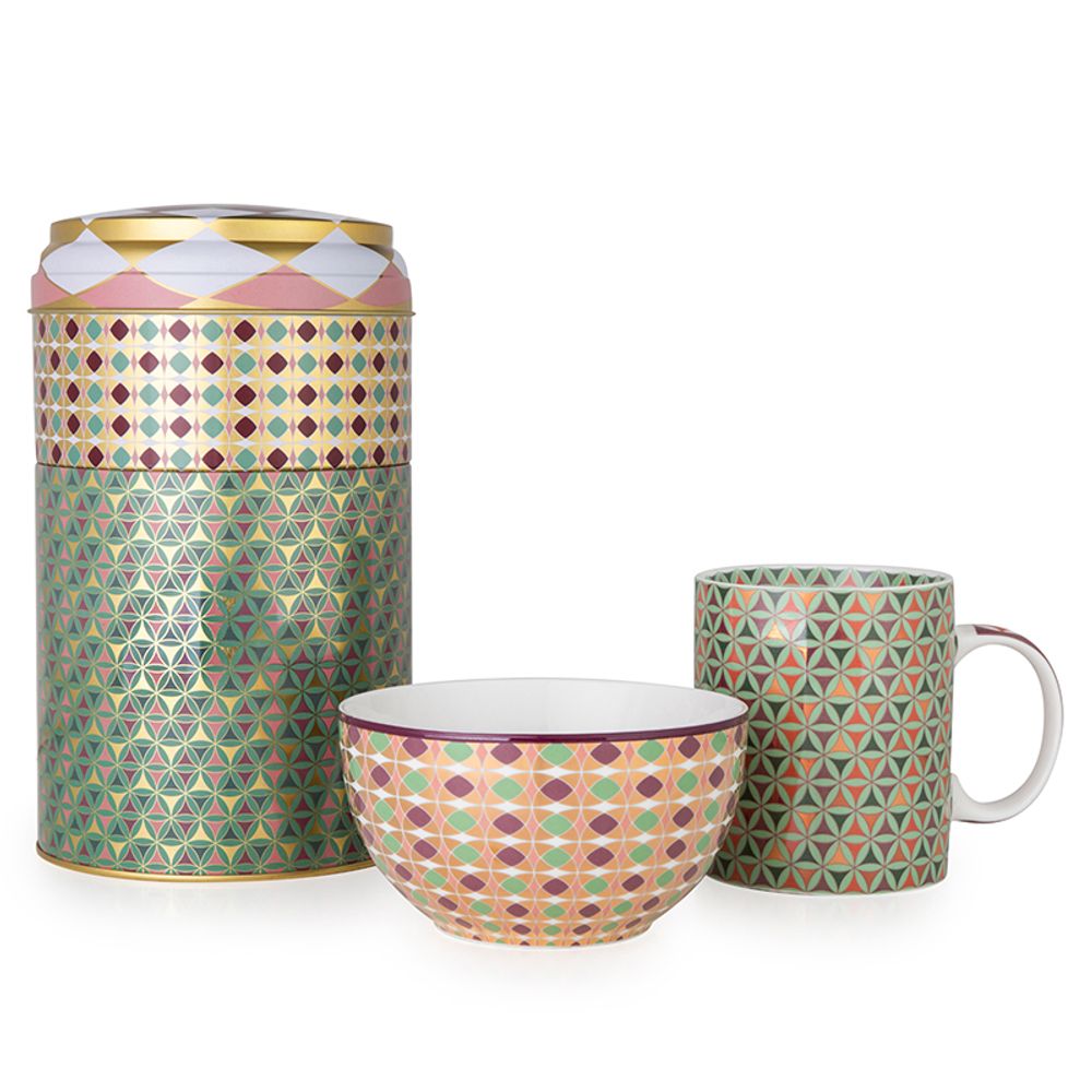 Cadeaux - Boite et tasse en métal - IMAGES D'ORIENT