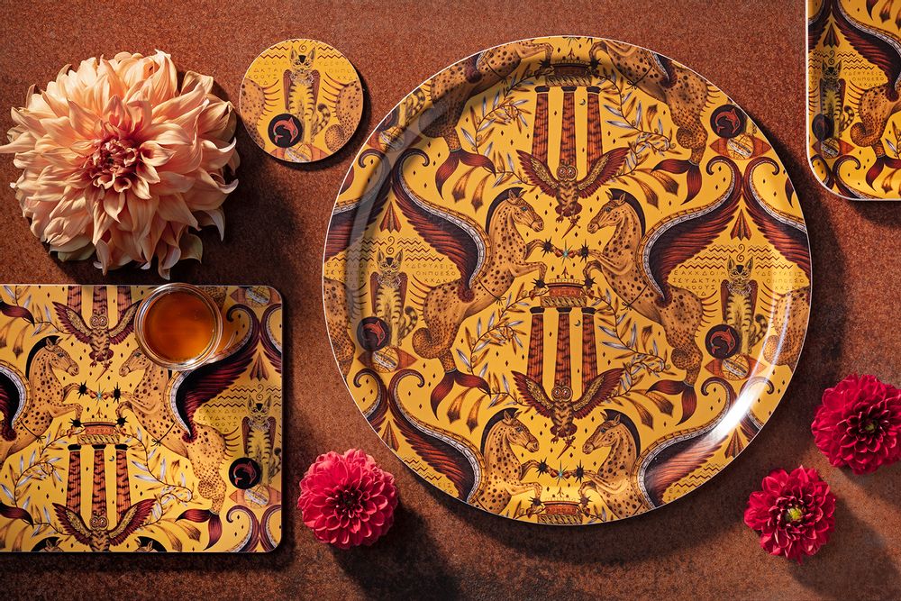Table mat - Odyssey Gold - Tray - Tablemat - coaster - JAMIDA OF SWEDEN