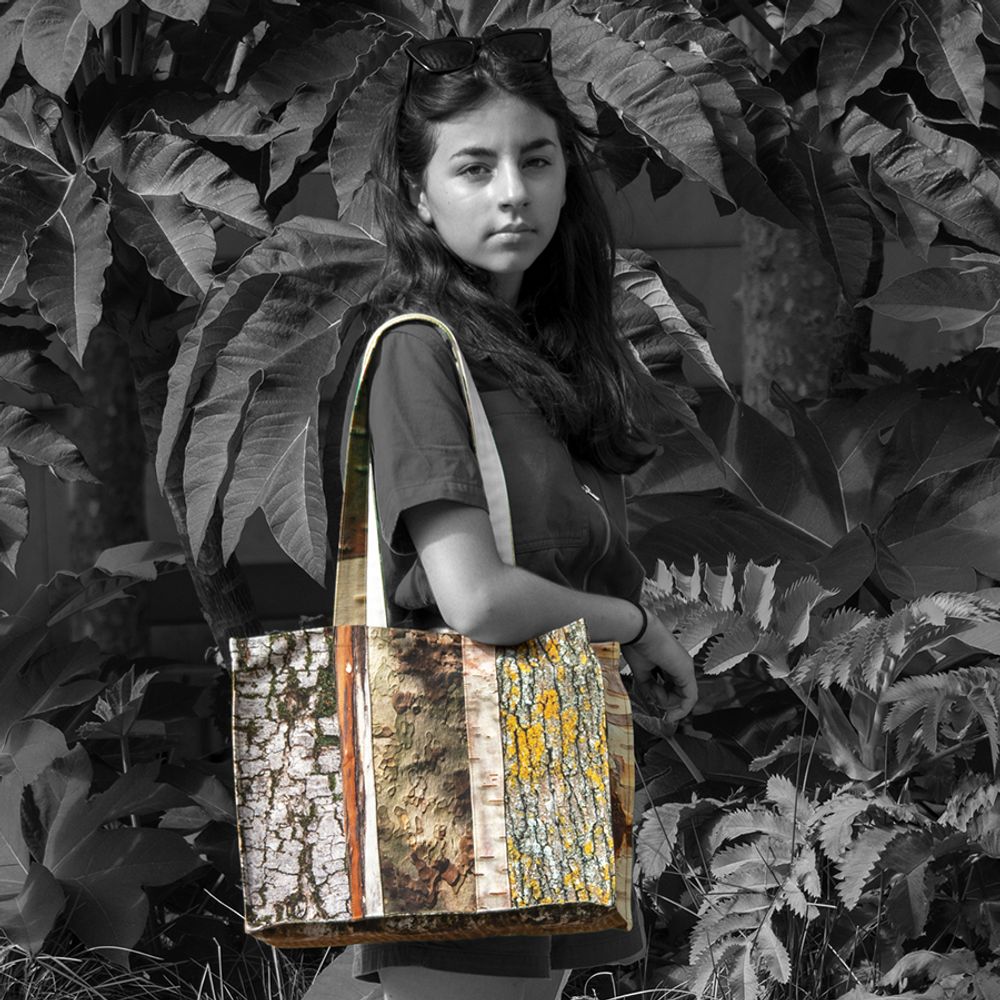 Bags and totes - Wooden Tote Bag - MARON BOUILLIE