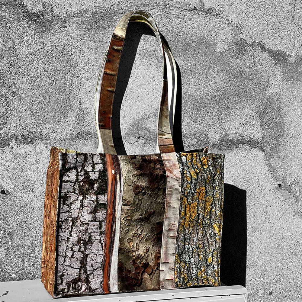 Bags and totes - Wooden Tote Bag - MARON BOUILLIE