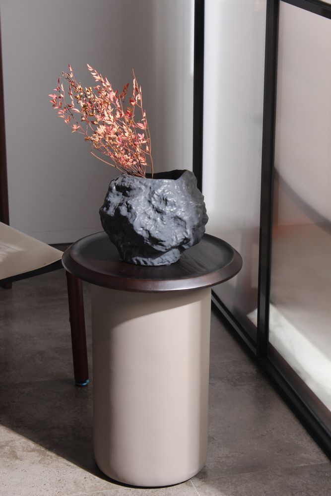 Vases - Vase en céramique au look d'un rocher, design moderne et original. - ELEMENT ACCESSORIES