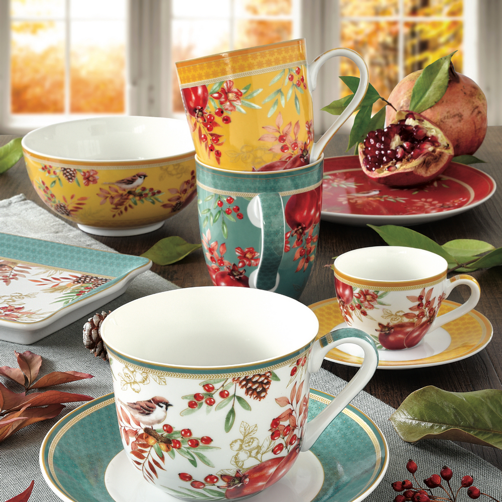 Assiettes de réception - Assiette plate automne - AUTUMN SYMPHONY - EASY LIFE
