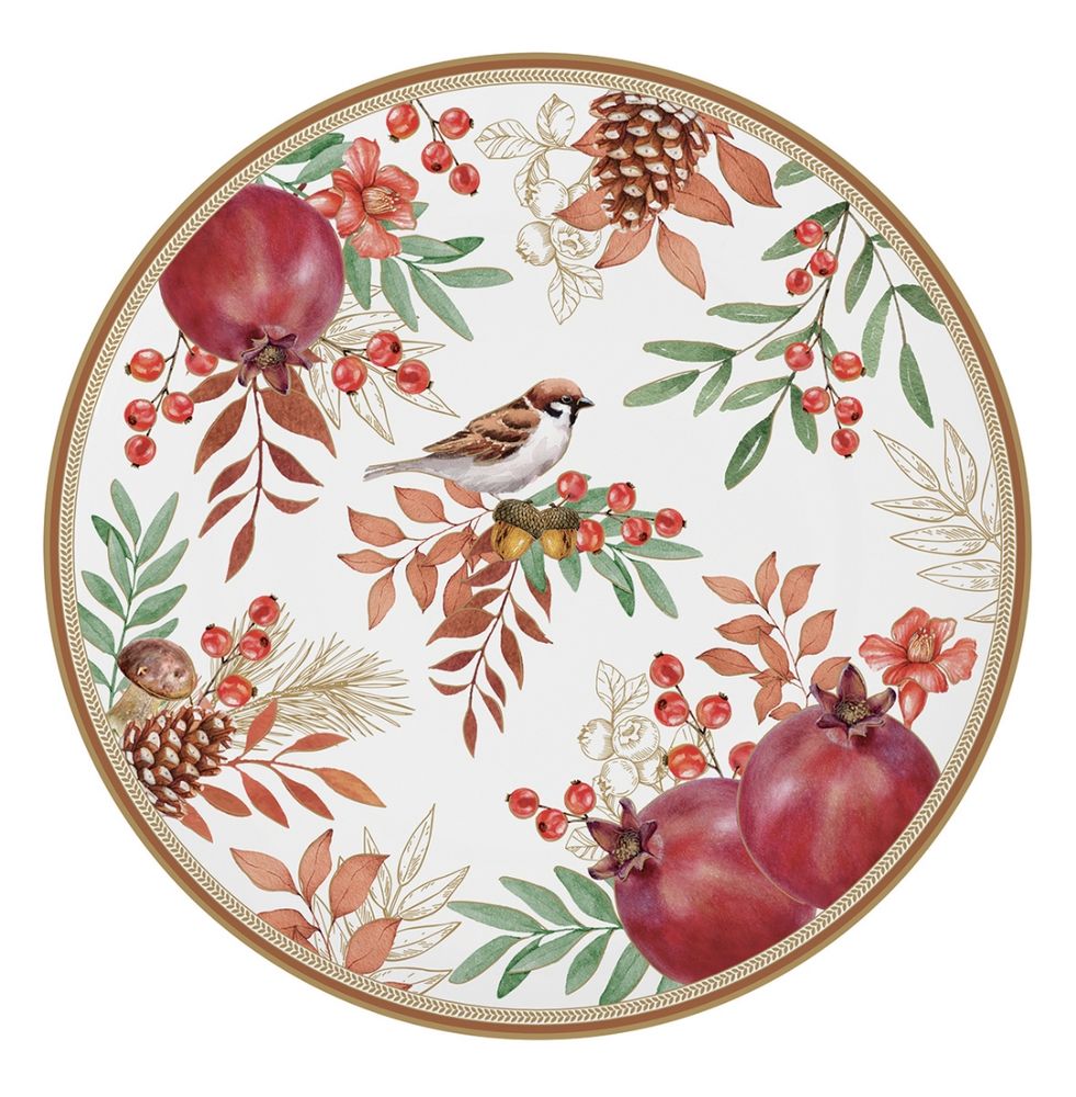 Assiettes de réception - Assiette plate automne - AUTUMN SYMPHONY - EASY LIFE