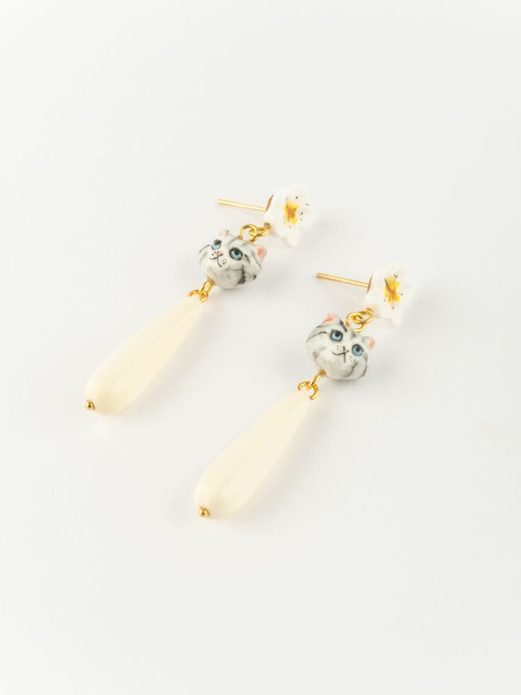 Bijoux - Boucles d'oreilles "Harvest Time" Chat & Goute - NACH