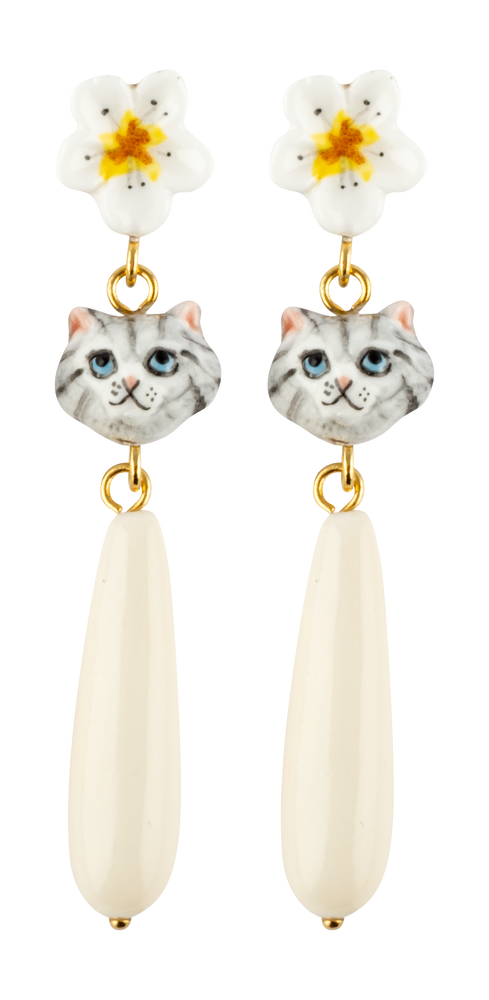 Bijoux - Boucles d'oreilles "Harvest Time" Chat & Goute - NACH