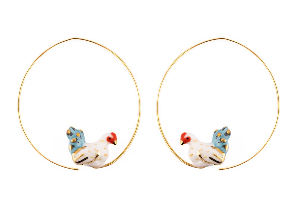 Jewelry - Harvest Time Hen Earrings - NACH