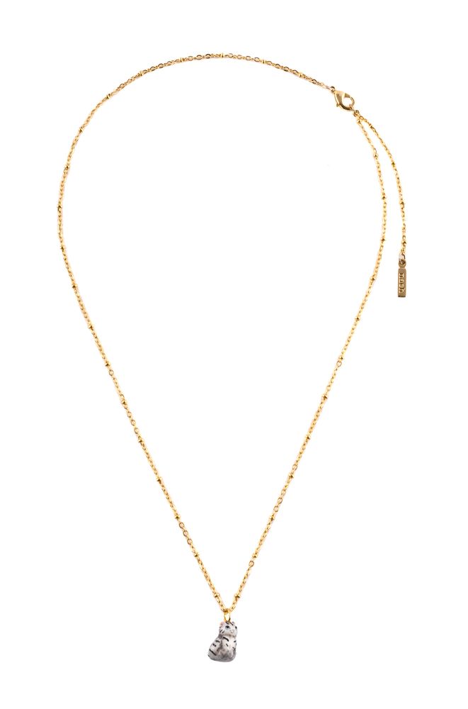 Bijoux - "Harvest Time" Collier Chat Gris - NACH