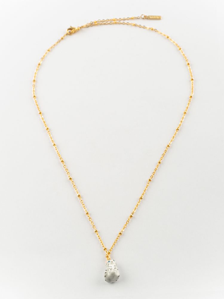 Bijoux - "Harvest Time" Collier Chat Gris - NACH