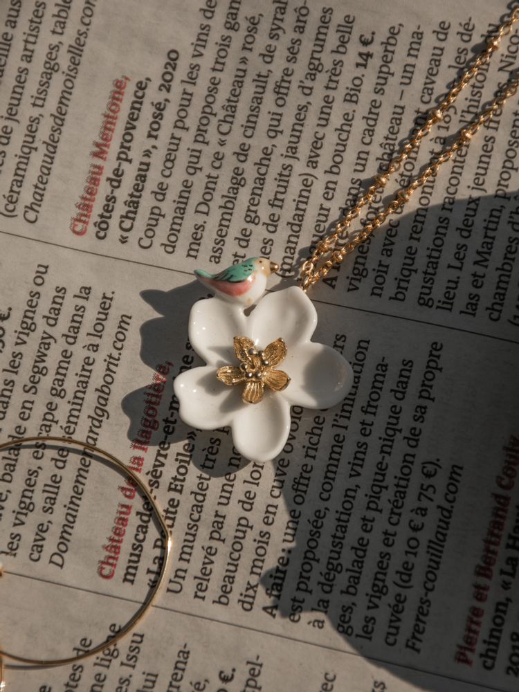 Jewelry - Harvest Time Flower Necklace - NACH