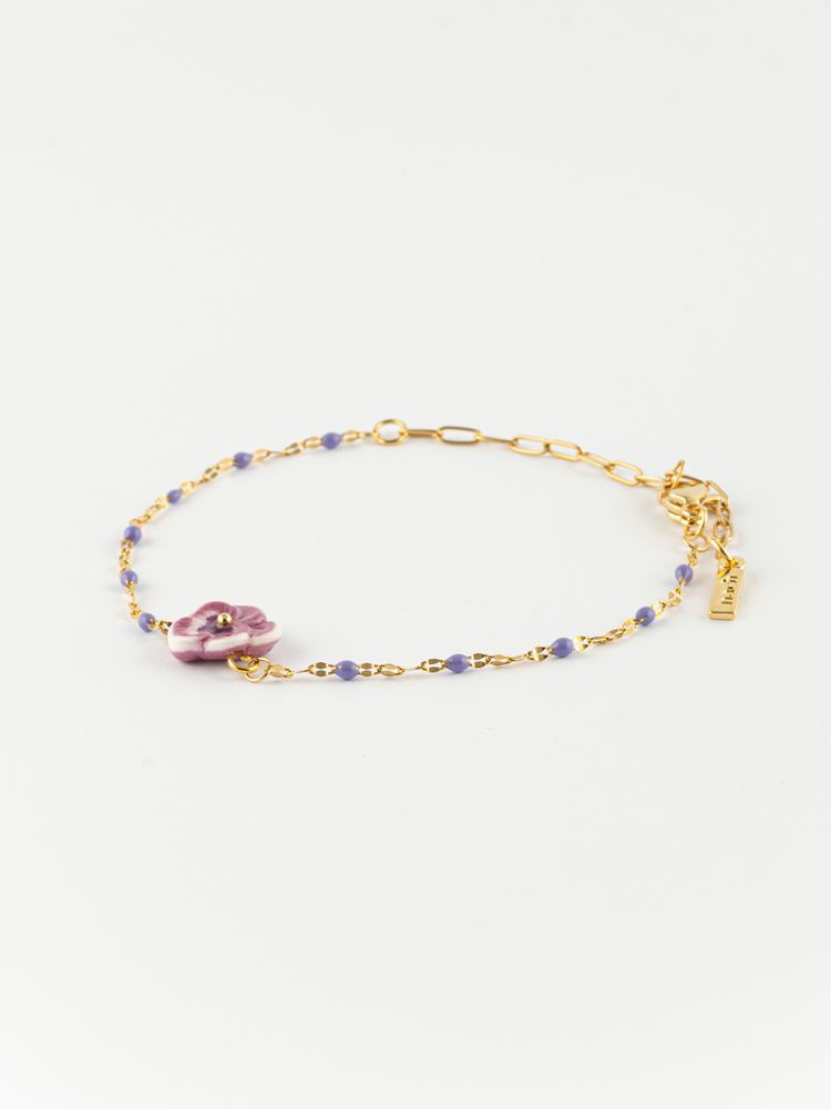 Bijoux - "Figs & Flowers" Bracelet fleur pensée - NACH
