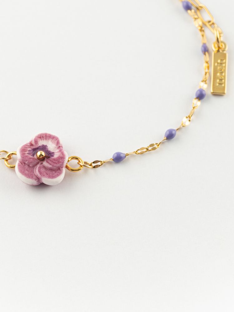 Bijoux - "Figs & Flowers" Bracelet fleur pensée - NACH