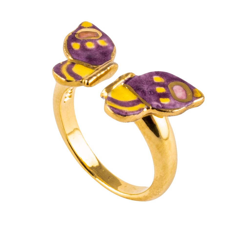 Jewelry - “Figs & Flowers” Butterfly FaceToFace Ring - NACH
