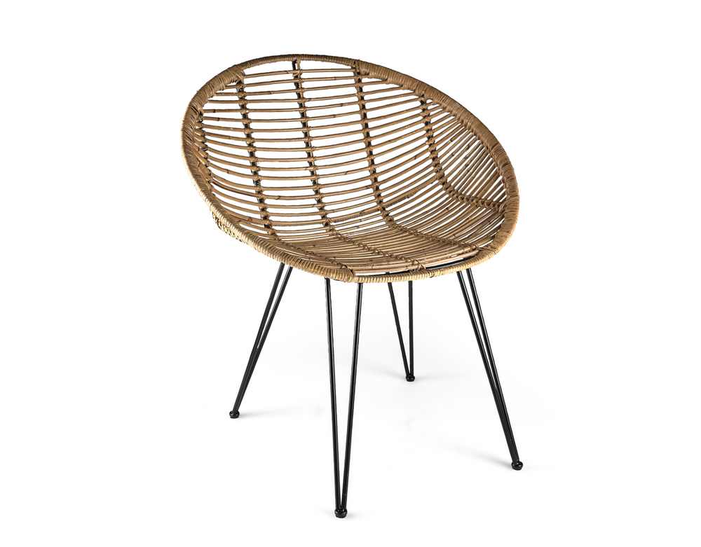 Chaises - Chaise Soe Nature en rotin Métal H77 - VILLA COLLECTION DENMARK