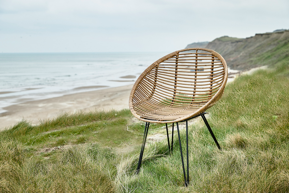 Chaises - Chaise Soe Nature en rotin Métal H77 - VILLA COLLECTION DENMARK