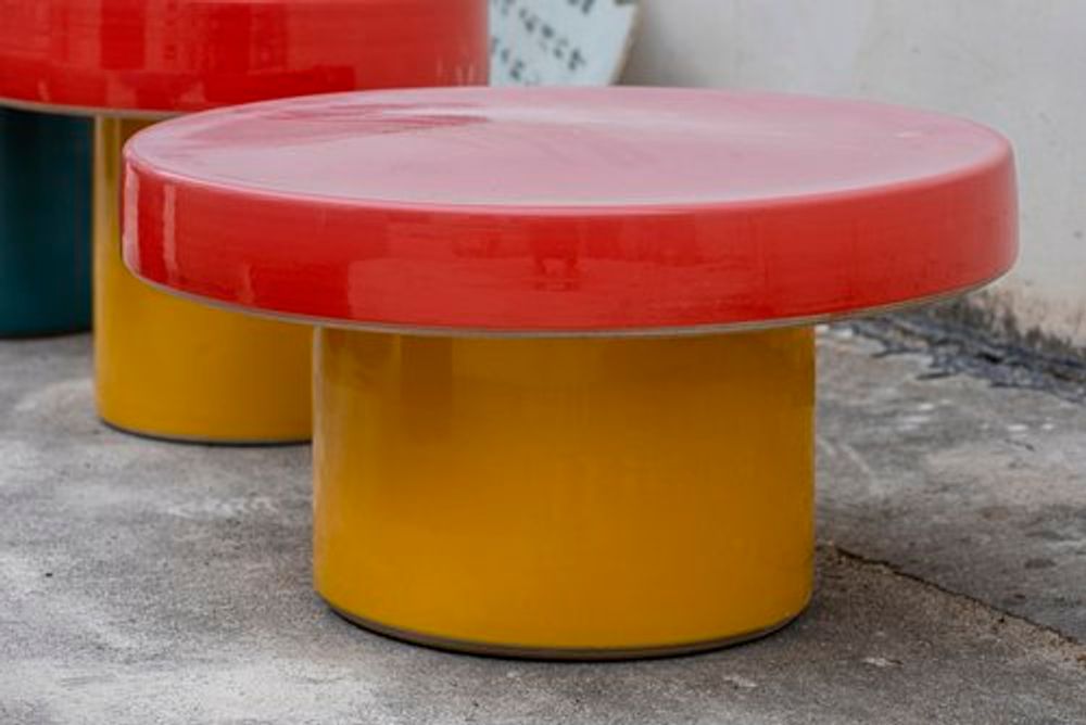 Lawn armchairs - CAPP Tables- side table low - WL CERAMICS