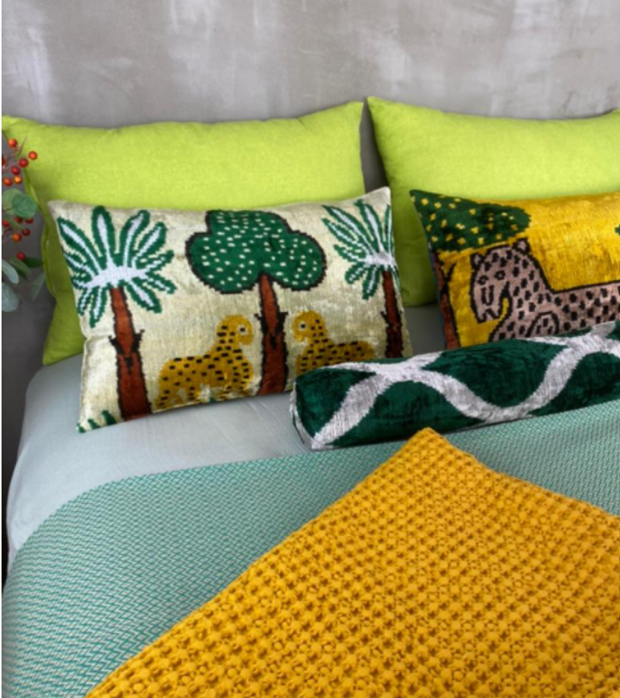 Coussins textile - IKAT COUSSIN SOIE COTON - NADIA DAFRI PARIS