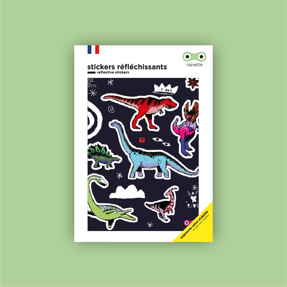 Accessoires enfants - Stickers réfléchissants - Grandes planches - RAINETTE