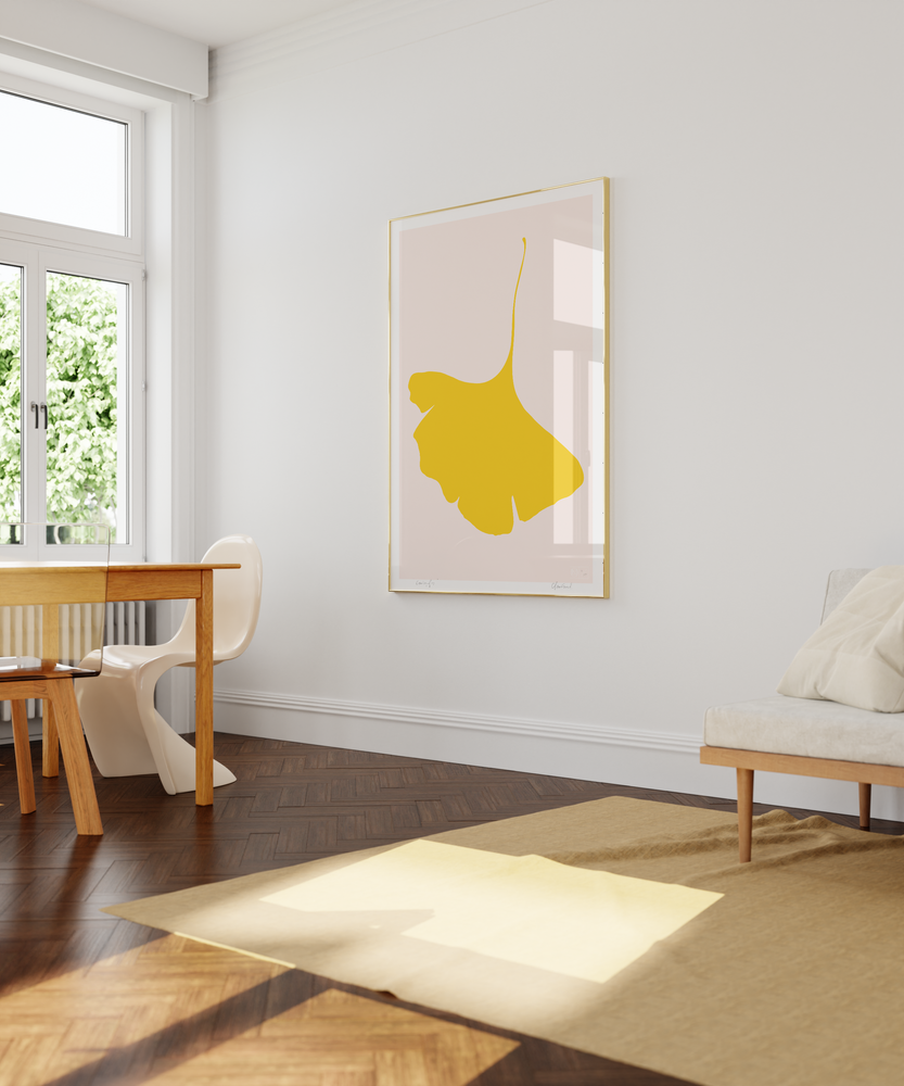Poster - Screen Printed Posters Limited Edition - Ginkgo Pop - COMMON MODERN