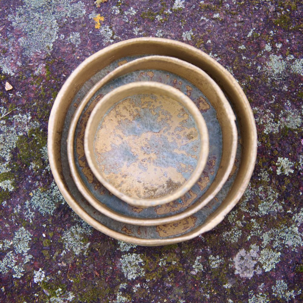Bols - Bol bandeau LICHEN, gobelet, pichet - ANNE KRIEG, CERAMISTE