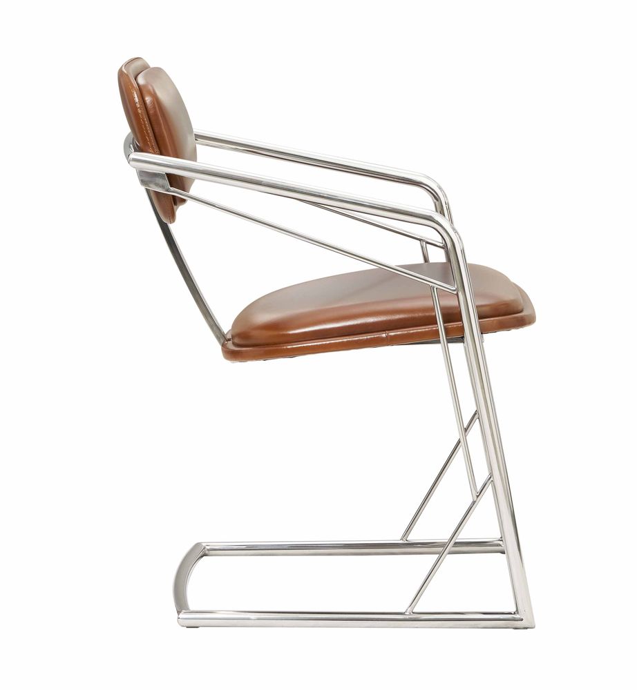 Chaises - FAUTEUIL STING, CUIR VINTAGE - DE BEJARRY INTERNATIONAL