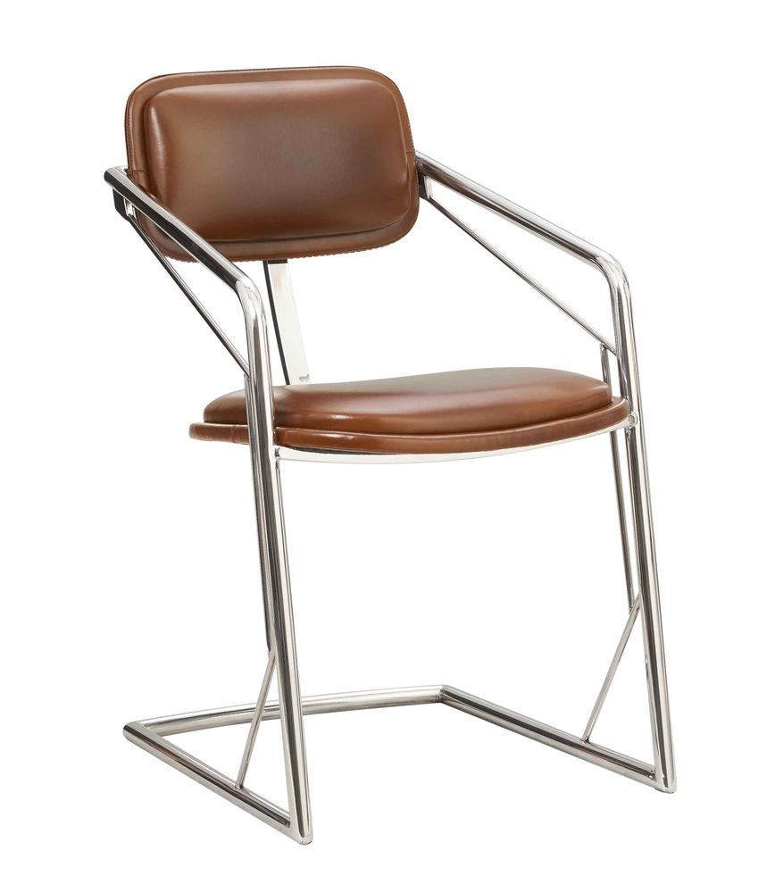Chaises - FAUTEUIL STING, CUIR VINTAGE - DE BEJARRY INTERNATIONAL