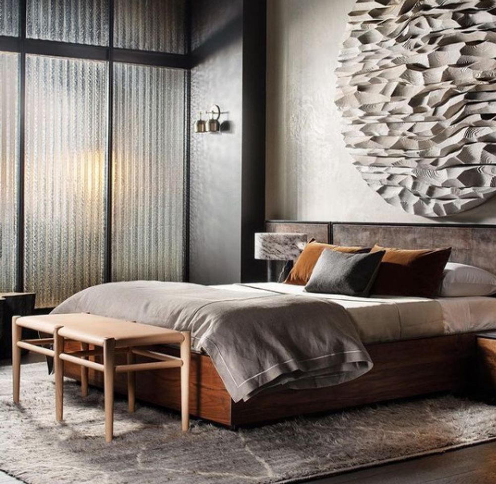 Bancs - Banquette bout de lit Temps Libre - TEMPS LIBRE VIRGINIE LOBROT