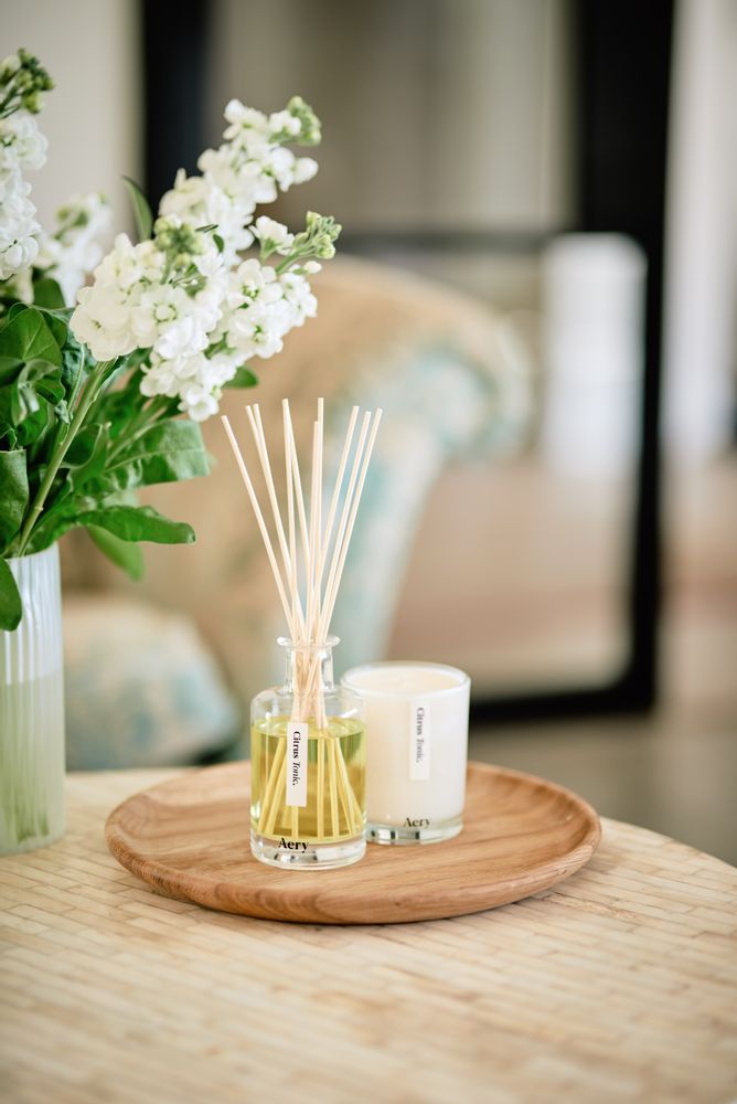 Gifts - White Botanical Soy Candle - AERY LIVING