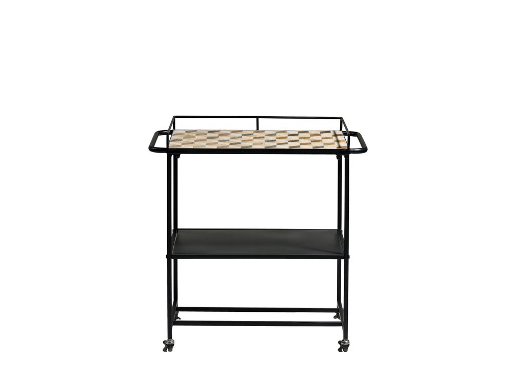 Sideboards - Villa Collection Karv Bar Cart 81 x 46 x 83 cm Black Iron - VILLA COLLECTION DENMARK