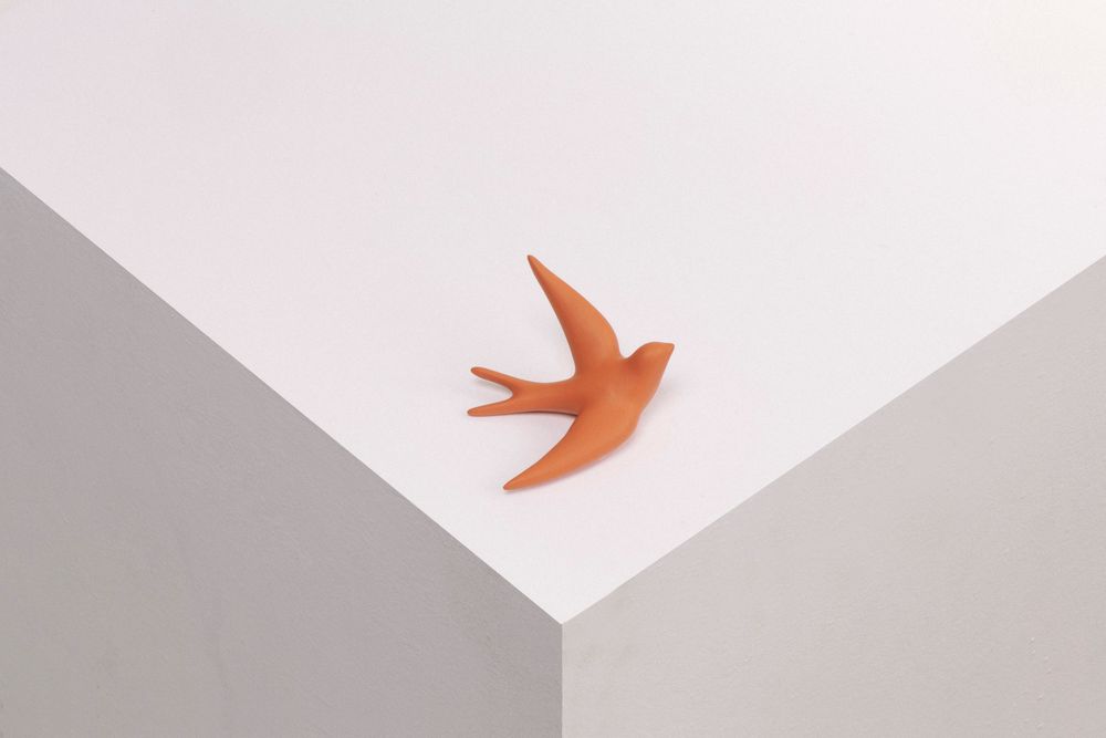 Objets de décoration - VOLAGE, hirondelle céramique - MONOCHROMIC CERAMIC