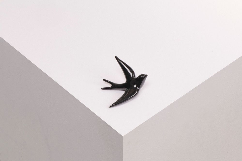 Objets de décoration - VOLAGE, hirondelle céramique - MONOCHROMIC CERAMIC