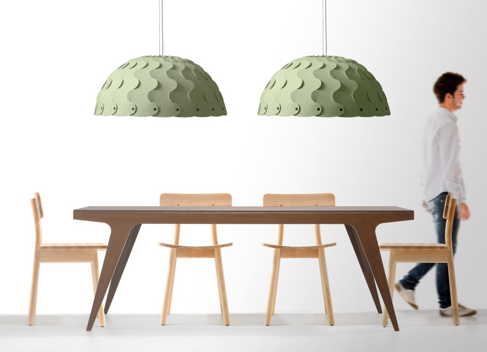 Office design and planning - Acoustic Pendant Lighting : Lamp HUSH - MOAROOM - DAVID TRUBRIDGE
