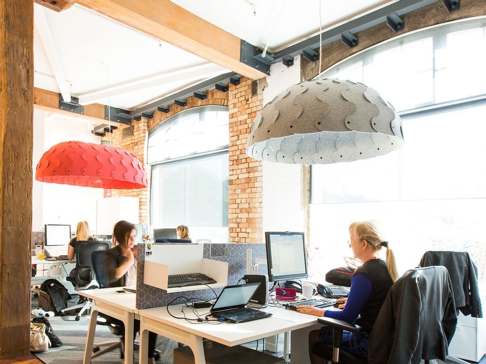 Office design and planning - Acoustic Pendant Lighting : Lamp HUSH - MOAROOM - DAVID TRUBRIDGE