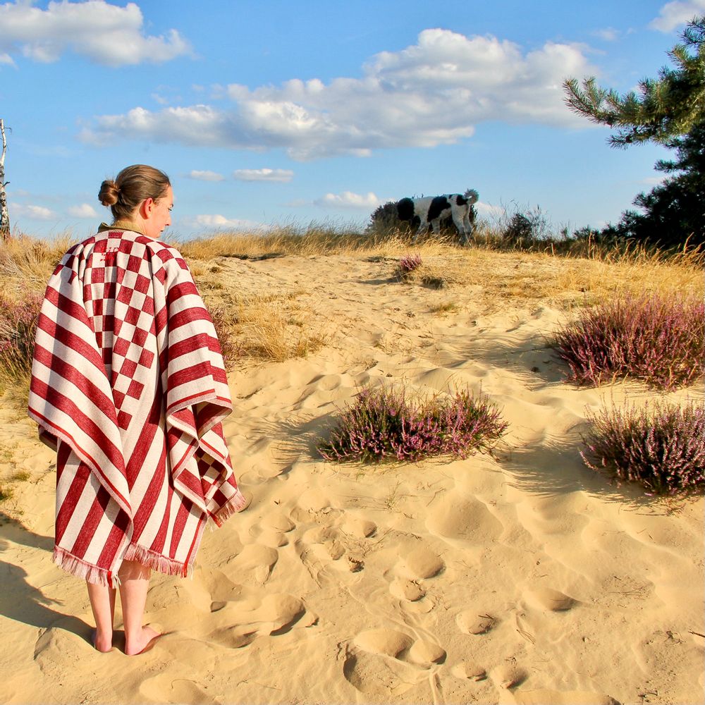 Prêt-à-porter - PONCHO PANO DE LUCA BORDO - SCHOOLOFLIFEPROJECTS