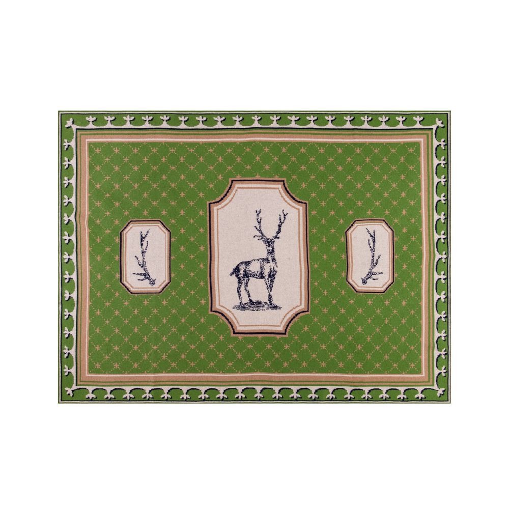 Plaids - Lukas The Illustrator - Cerf Couvre-Lit - SAVED NY