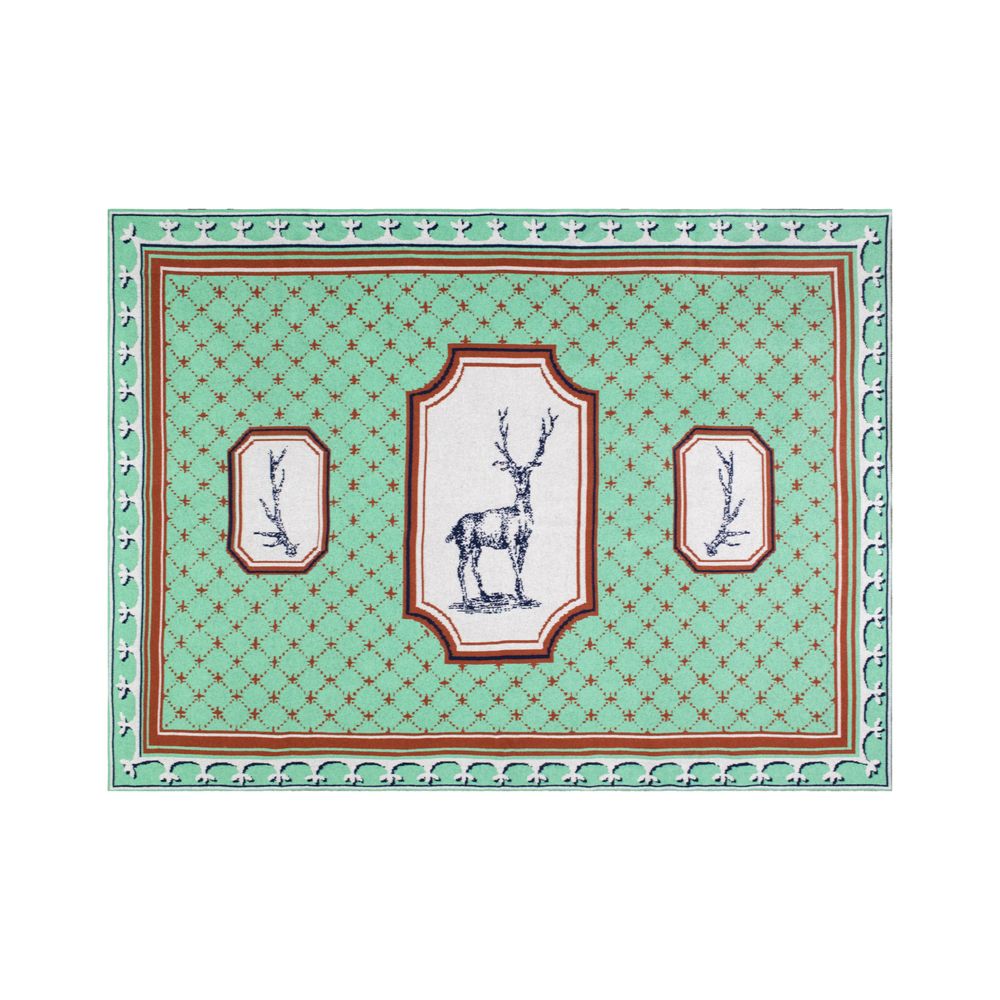 Plaids - Lukas The Illustrator - Cerf Couvre-Lit - SAVED NY
