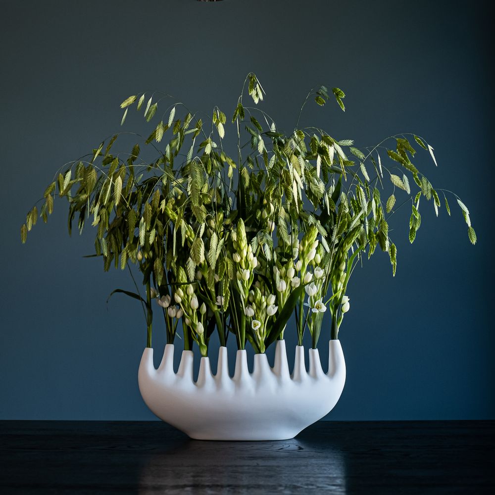 Vases - RHIZOM vase, organic, organic, object, floral, floral, best seller, handmade, soft porcelain - KLATT OBJECTS