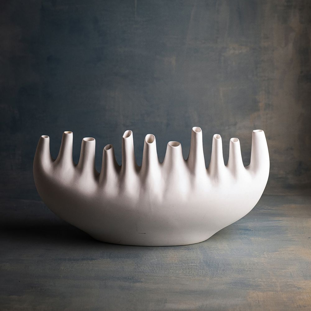 Vases - RHIZOM vase, organic, organic, object, floral, floral, best seller, handmade, soft porcelain - KLATT OBJECTS